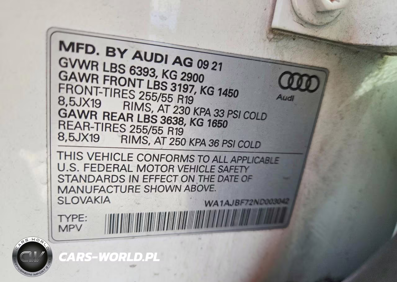 2022 Audi Q7 Premium VIN:WA1AJBF72ND003042 - 13
