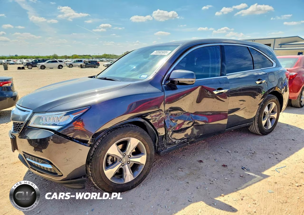 2014 Acura Mdx VIN:5FRYD3H26EB015396 - 1
