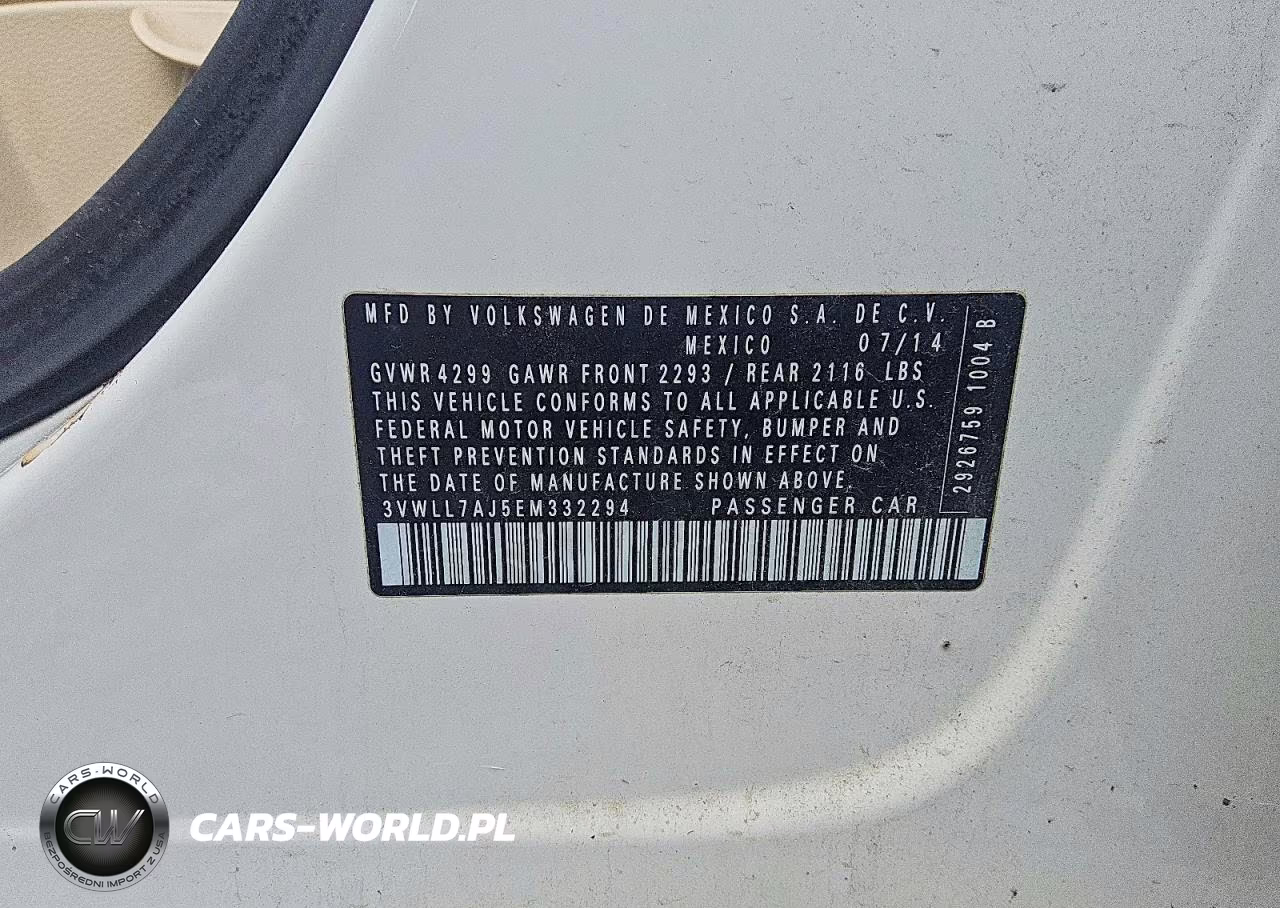 2014 Volkswagen Jetta Tdi VIN:3VWLL7AJ5EM332294 - 12