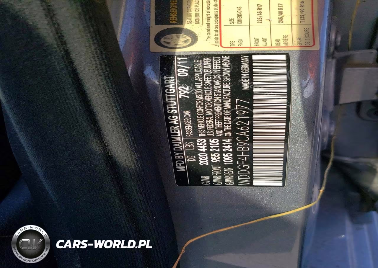 2012 Mercedes-Benz C 250 VIN:WDDGF4HB9CA621977 - 12