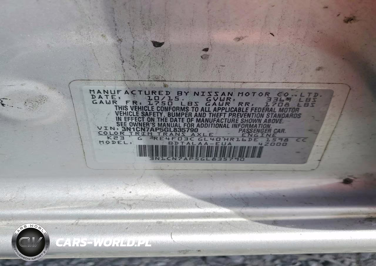2016 Nissan Versa 1.6 S VIN:3N1CN7AP5GL835790 - 13