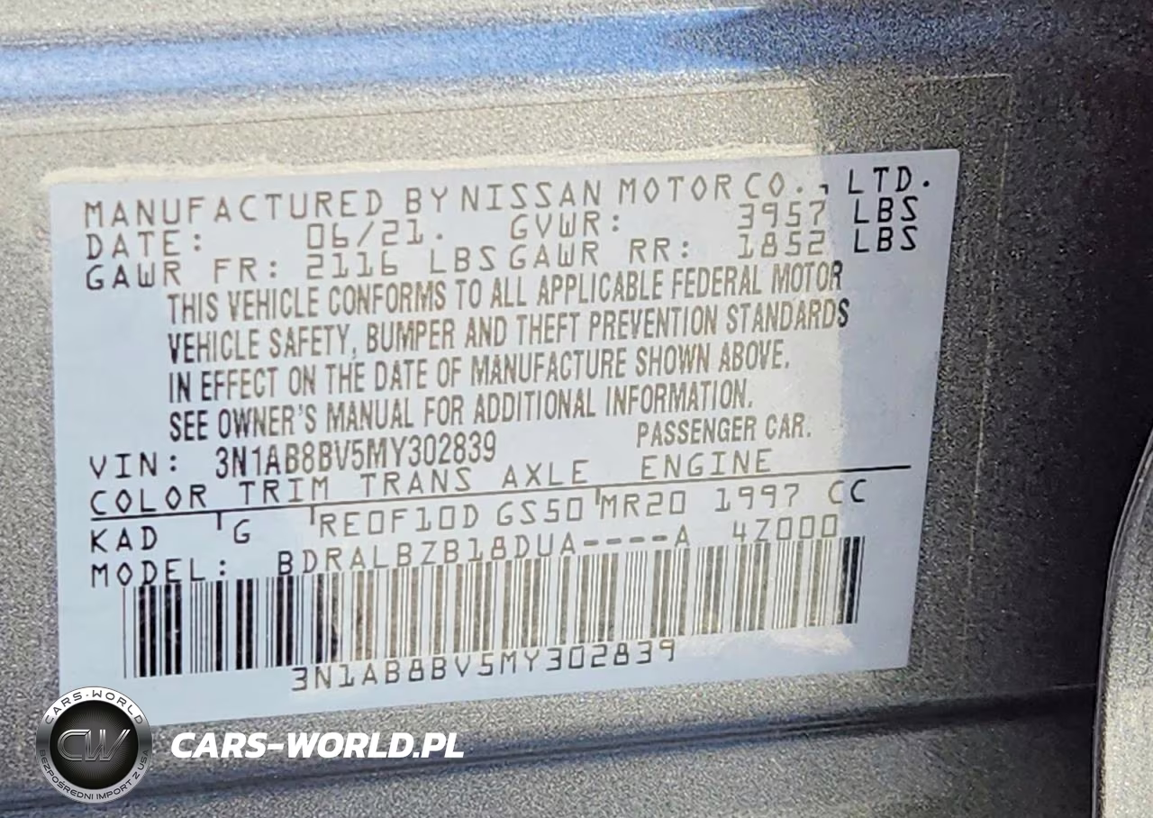 2021 Nissan Sentra S VIN:3N1AB8BV5MY302839 - 12