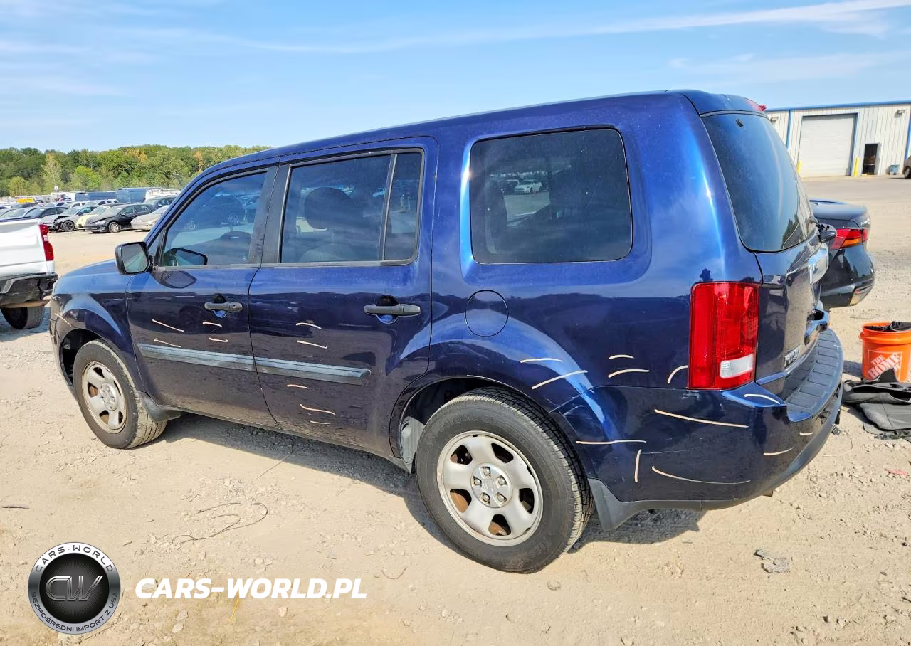 2013 Honda Pilot Lx VIN:5FNYF4H29DB081702 - 2