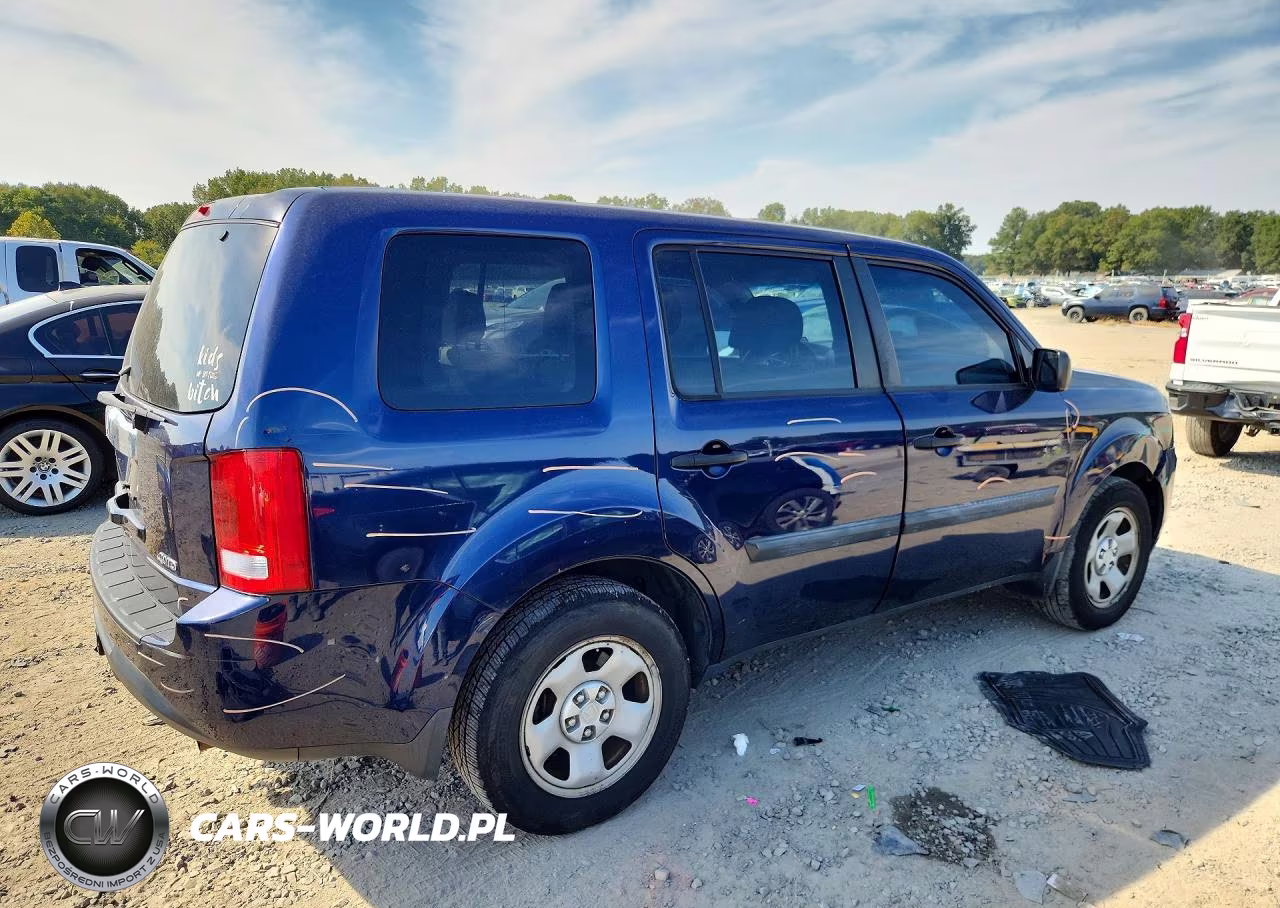 2013 Honda Pilot Lx VIN:5FNYF4H29DB081702 - 3