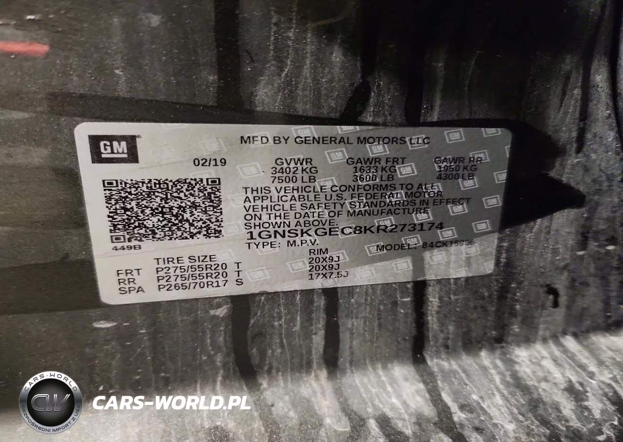 2019 Chevrolet Suburban K1500 Ls VIN:1GNSKGEC8KR273174 - 13