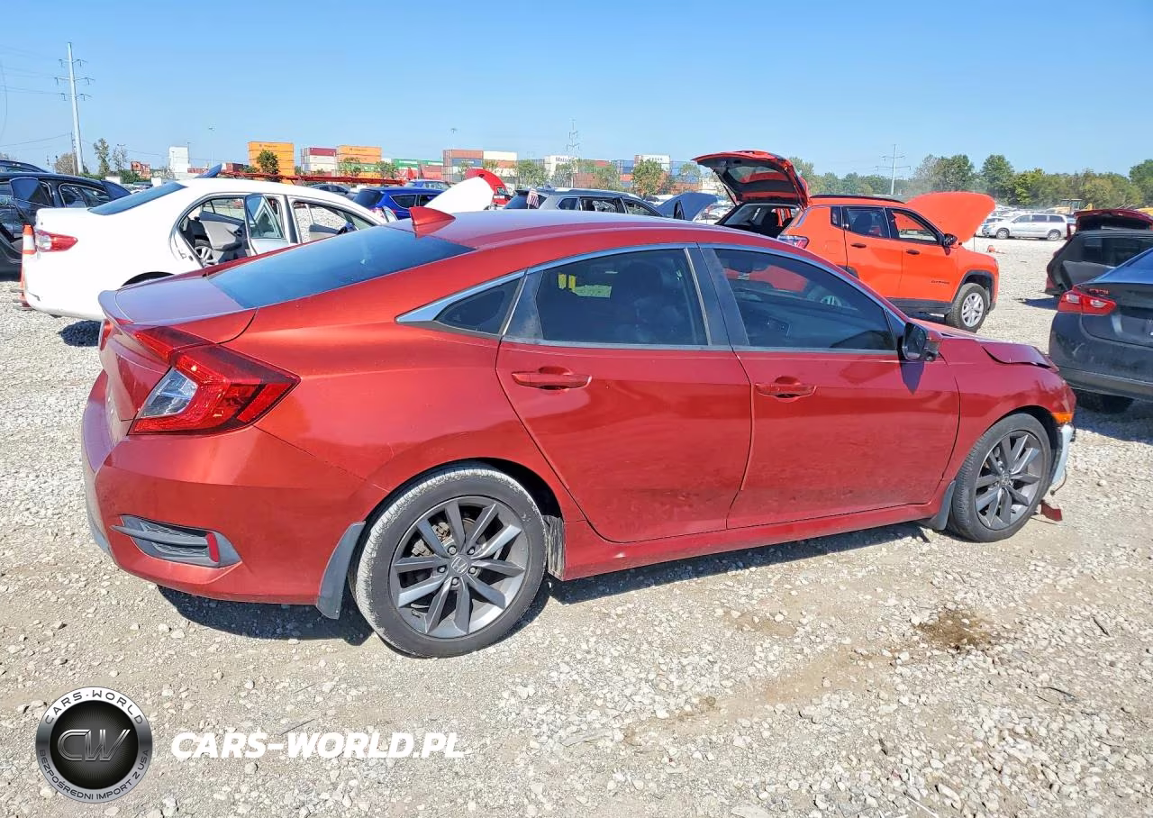2019 Honda Civic Exl VIN:JHMFC1F79KX004195 - 3