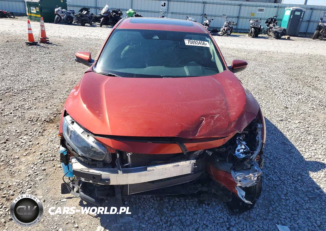2019 Honda Civic Exl VIN:JHMFC1F79KX004195 - 5