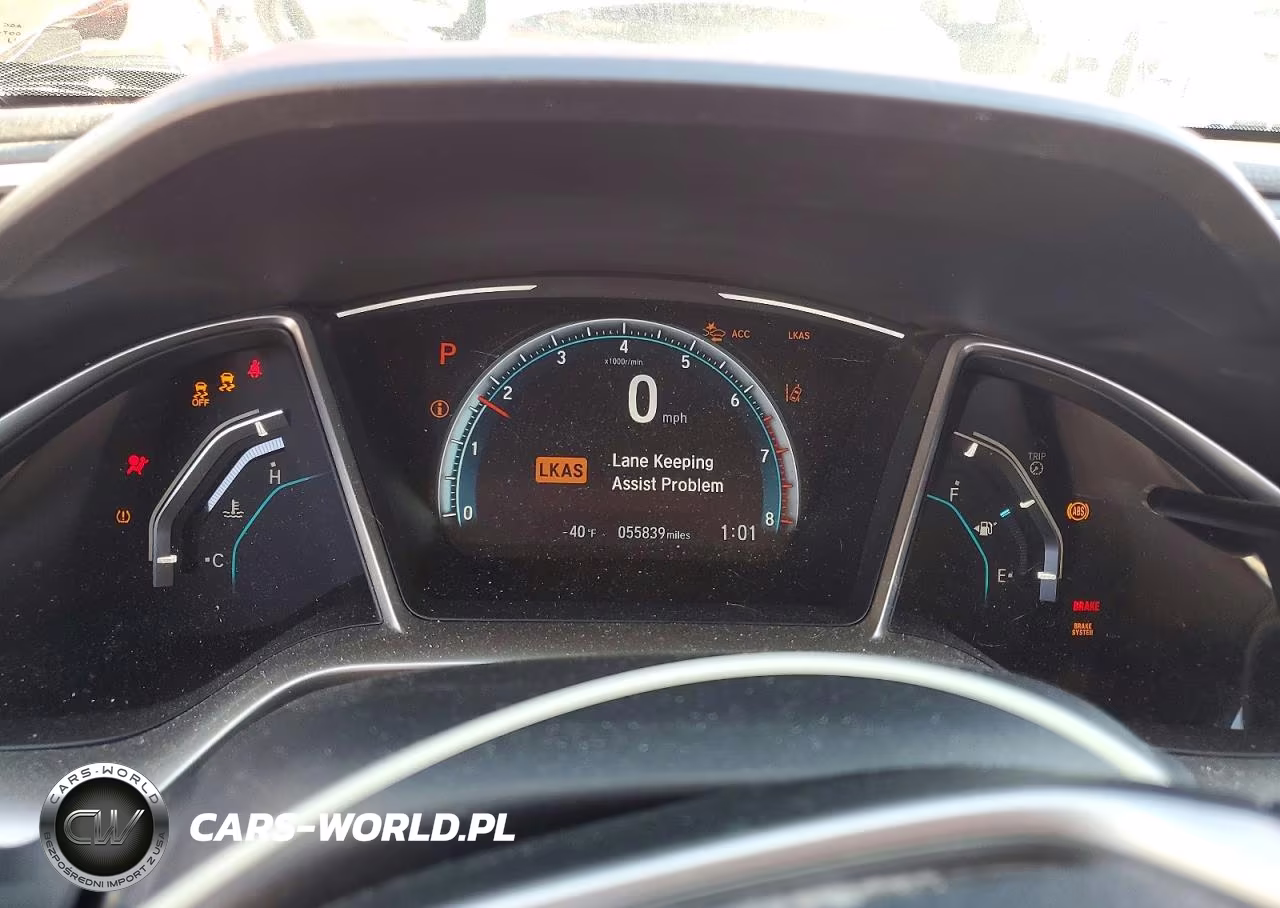 2019 Honda Civic Exl VIN:JHMFC1F79KX004195 - 9