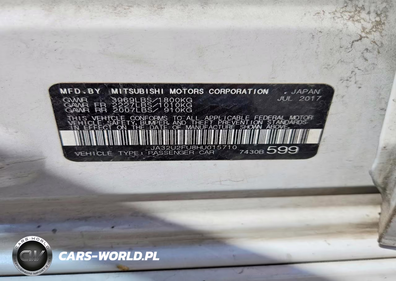 2017 Mitsubishi Lancer Es VIN:JA32U2FU8HU015710 - 12