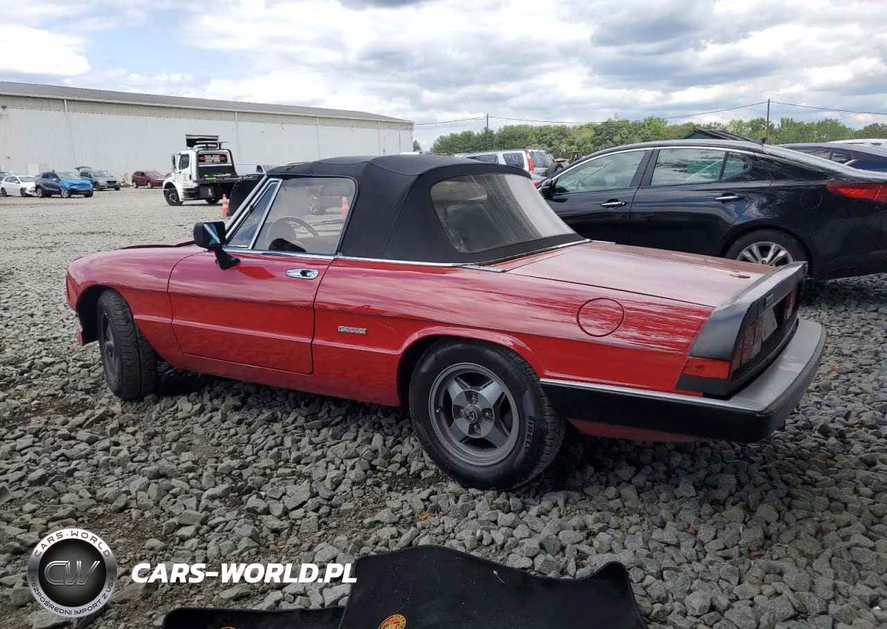 1986 Alfa Romeo Veloce 2000 Spider VIN:ZARBA5412G1044047 - 2