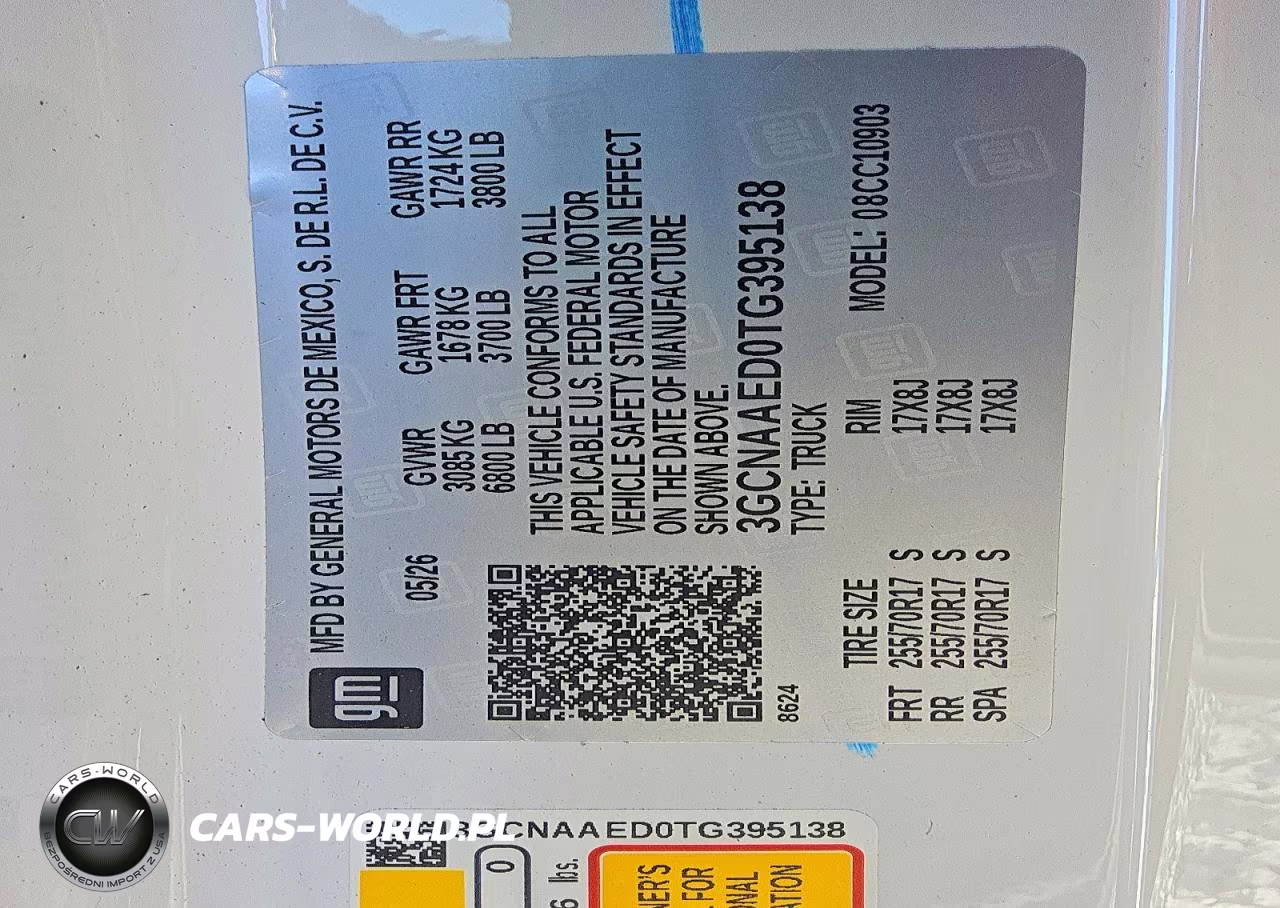 2026 Chevrolet Silverado C1500 VIN:3GCNAAED0TG395138 - 5