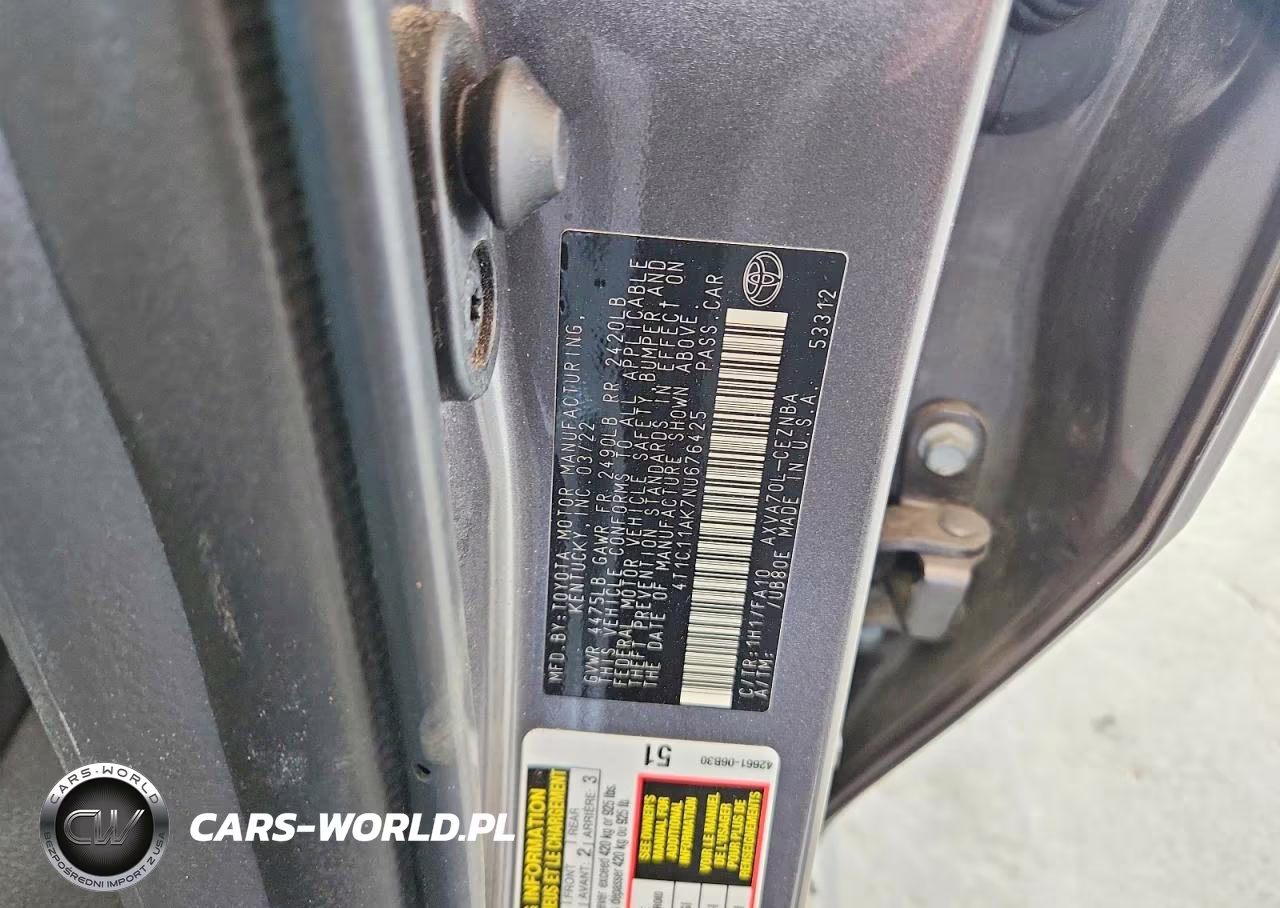 2022 Toyota Camry Le VIN:4T1C11AK7NU676425 - 12