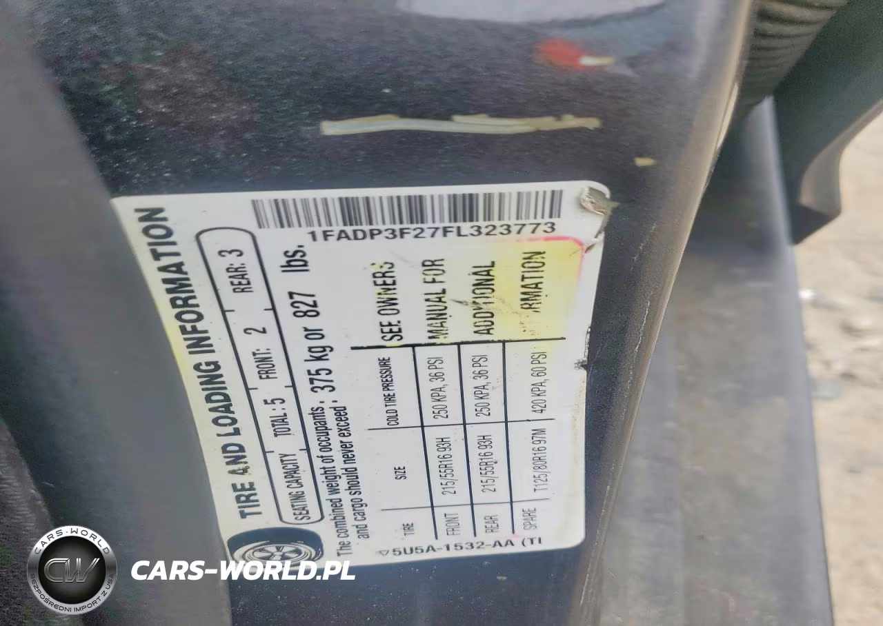 2015 Ford Focus Se VIN:1FADP3F27FL323773 - 12