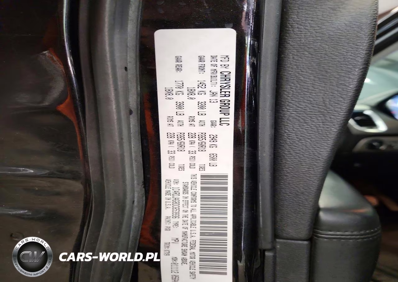 2013 Dodge Durango Sxt VIN:1C4RDJAG8DC653936 - 13