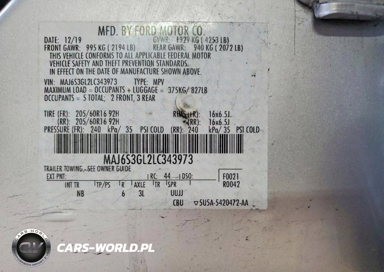 2020 Ford Ecosport Se VIN:MAJ6S3GL2LC343973 - 13