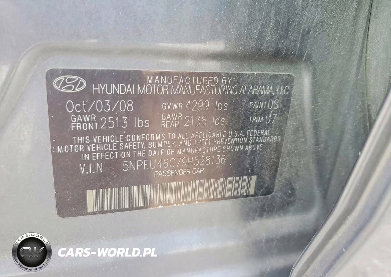 2009 Hyundai Sonata Limited VIN:5NPEU46C79H528136 - 12