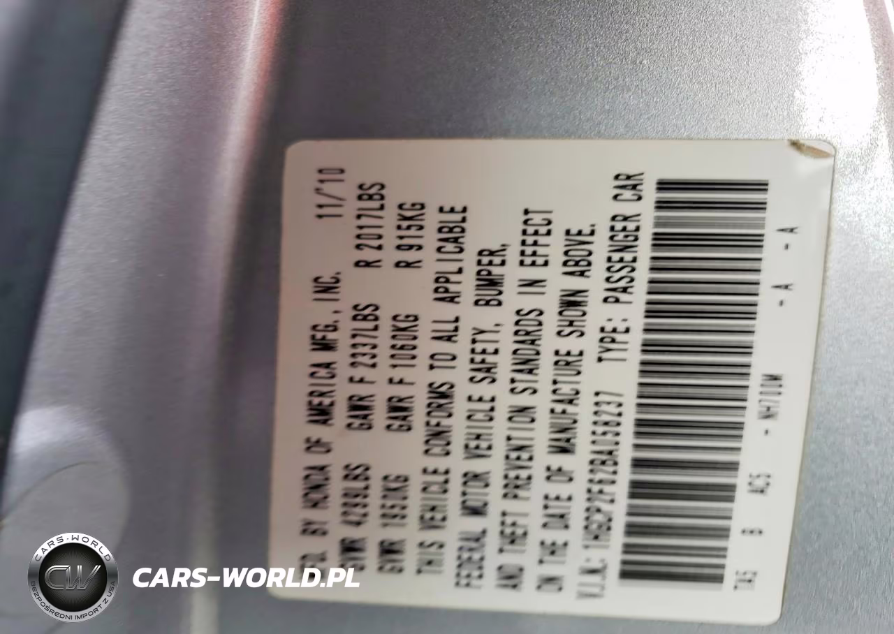 2011 Honda Accord Se VIN:1HGCP2F62BA058237 - 12