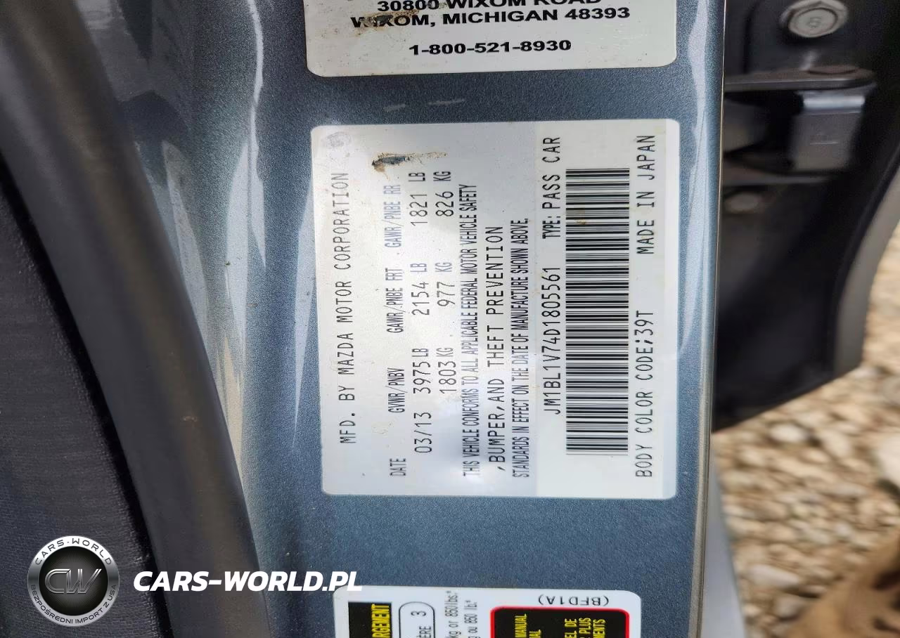 2013 Mazda 3 I VIN:JM1BL1V74D1805561 - 12