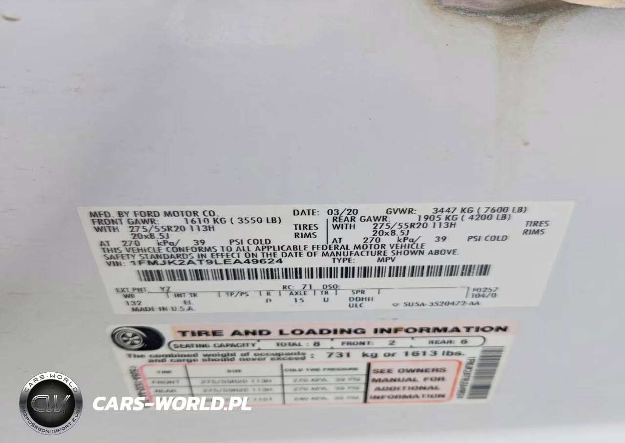 2020 Ford Expedition Max Limited VIN:1FMJK2AT9LEA49624 - 13