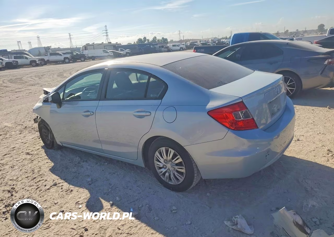 2012 Honda Civic Lx VIN:2HGFB2F5XCH555851 - 2