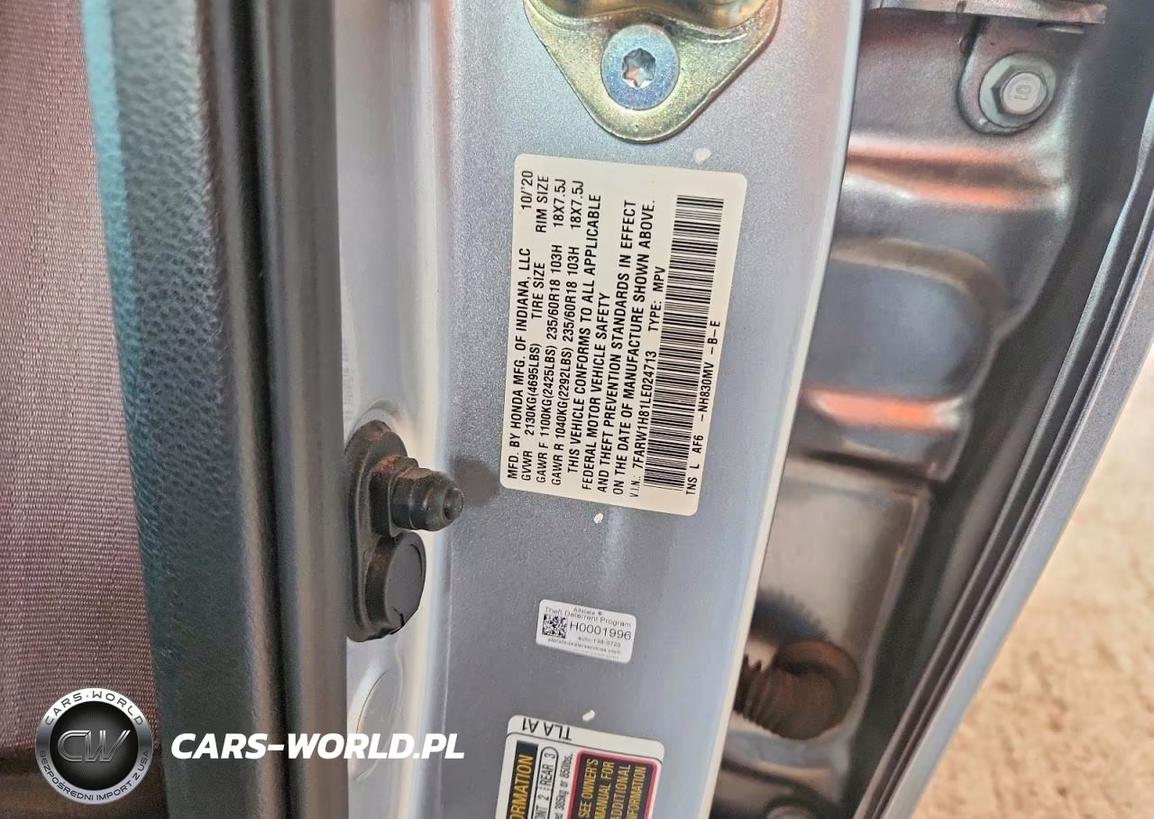2020 Honda Cr-V Exl VIN:7FARW1H81LE024713 - 14