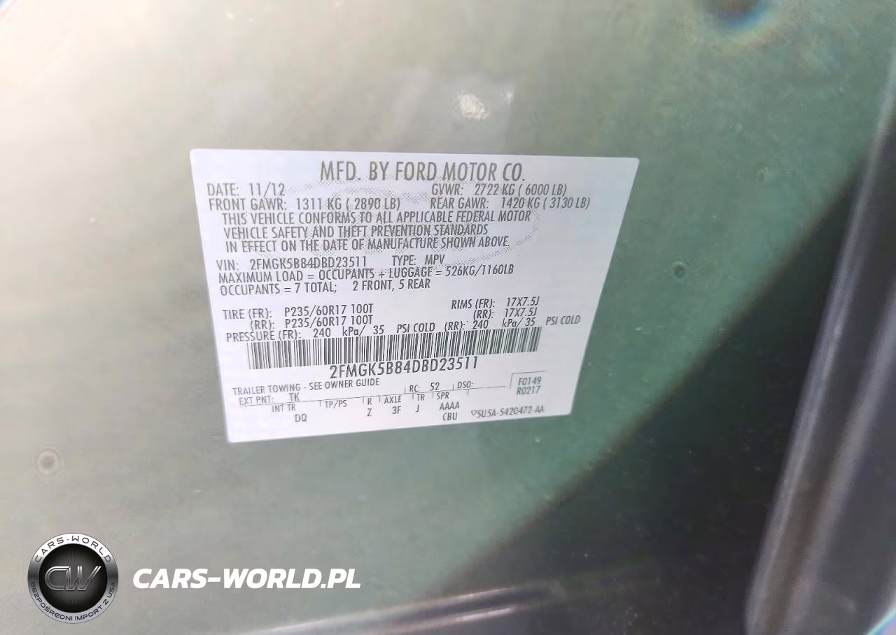 2013 Ford Flex Se VIN:2FMGK5B84DBD23511 - 14