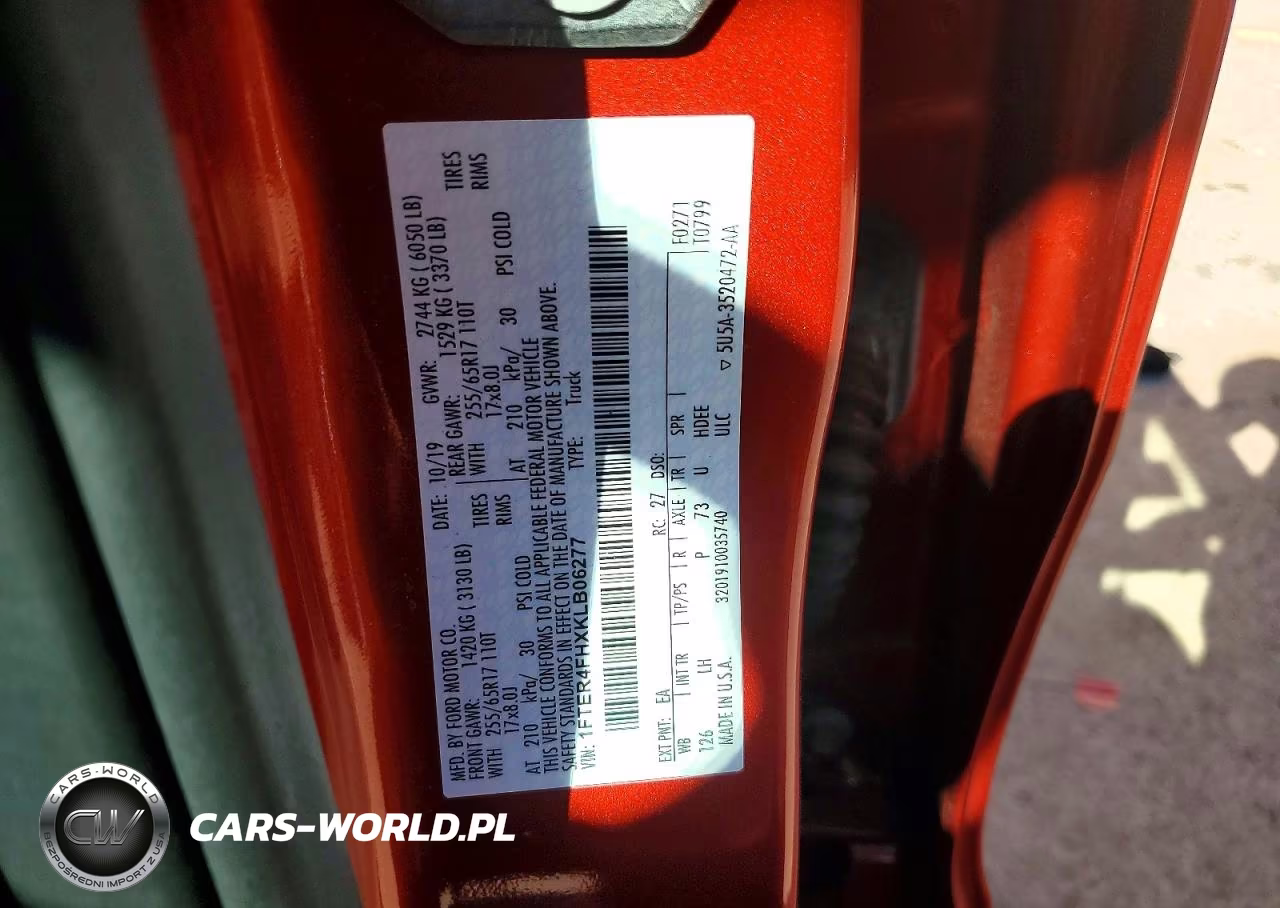 2019 Ford Ranger Xl VIN:1FTER4FHXKLB06277 - 12