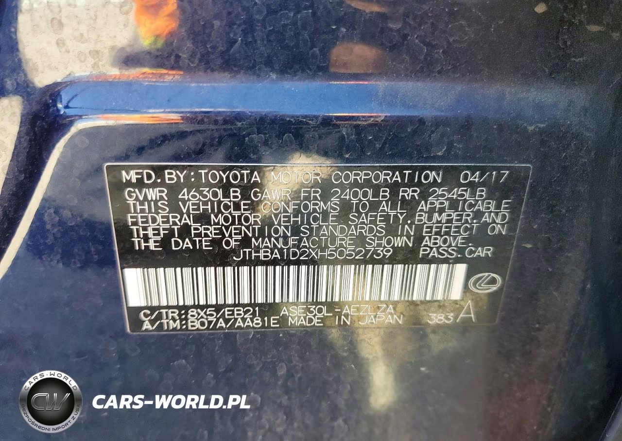 2017 Lexus Is 200T VIN:JTHBA1D2XH5052739 - 13