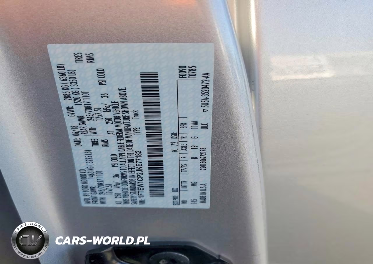 2018 Ford F150 Supercrew VIN:1FTEW1CP2JKE77182 - 12