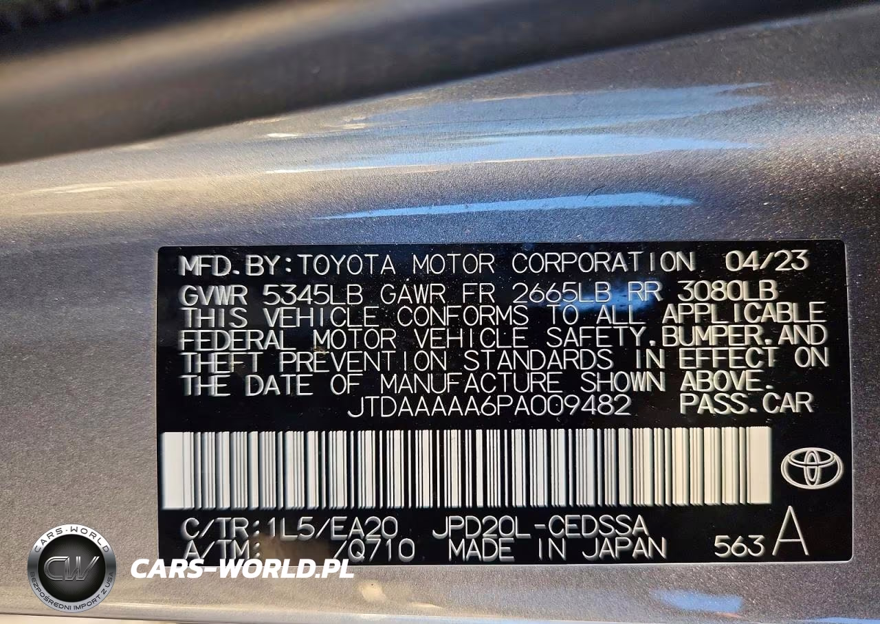 2023 Toyota Mirai Xle VIN:JTDAAAAA6PA009482 - 12