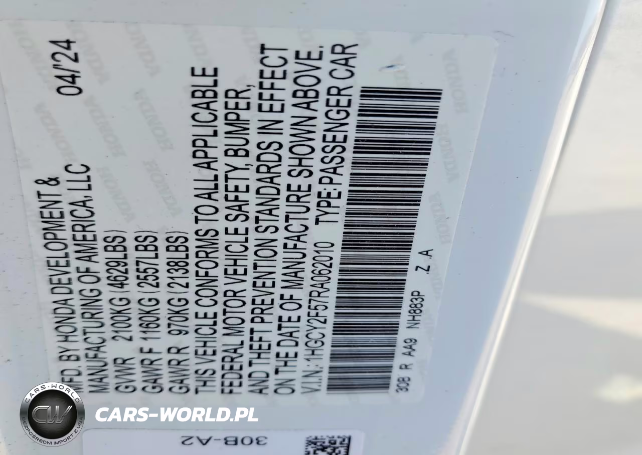 2024 Honda Accord Hybrid Sport VIN:1HGCY2F57RA062010 - 13