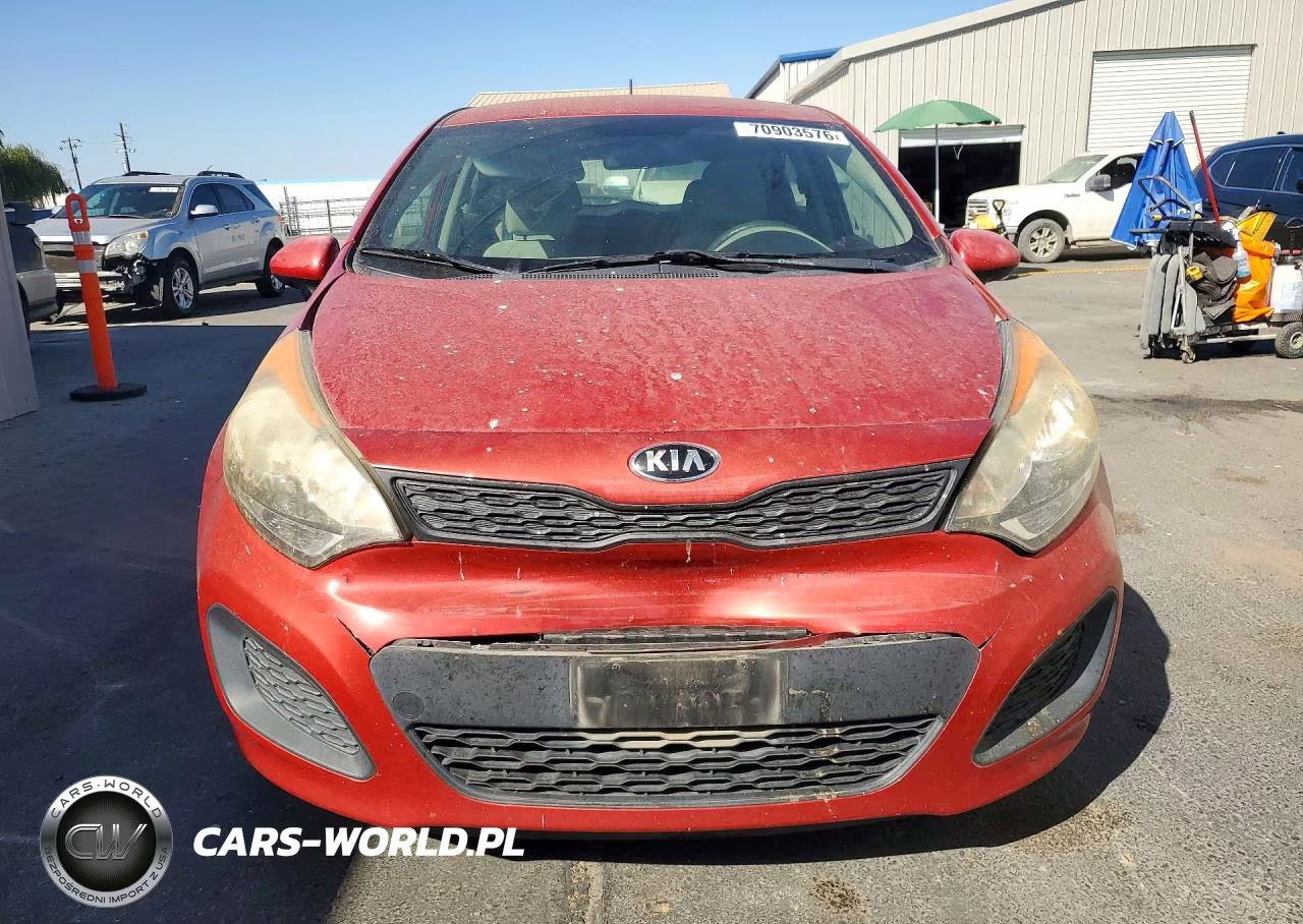 2013 Kia Rio Lx VIN:KNADM5A3XD6307025 - 5