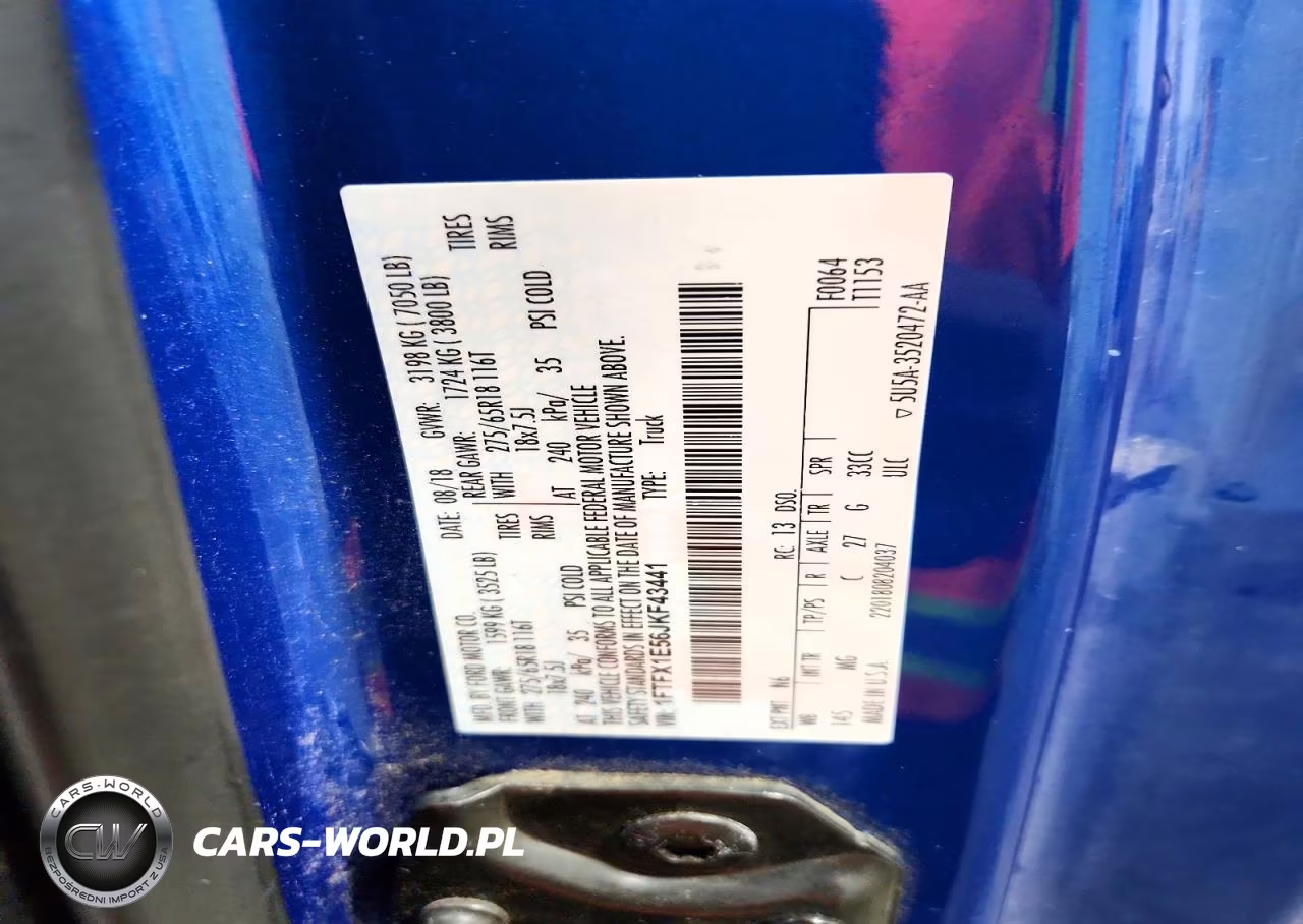 2018 Ford F150 Super Cab VIN:1FTFX1E56JKF43441 - 12