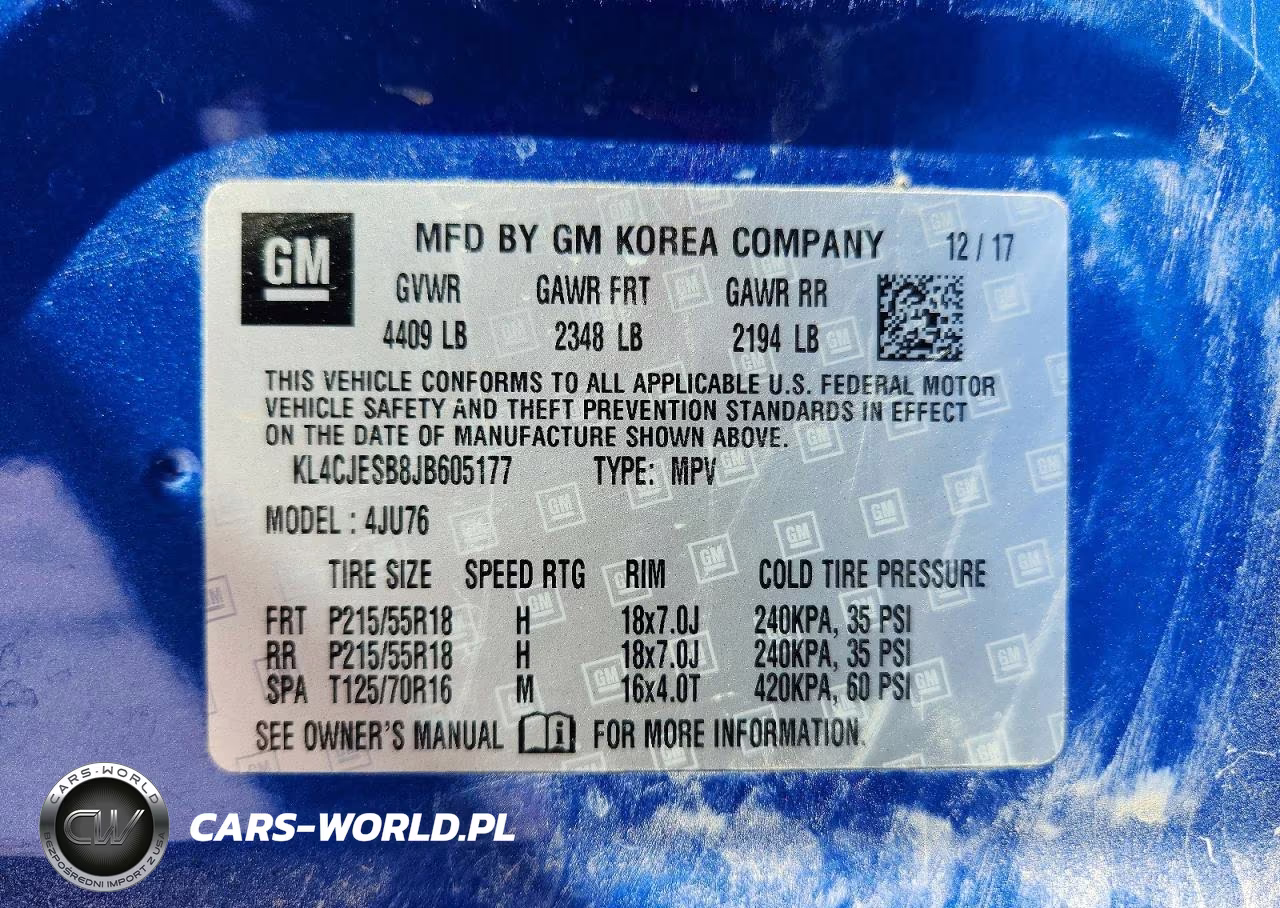 2018 Buick Encore Preferred VIN:KL4CJESB8JB605177 - 13