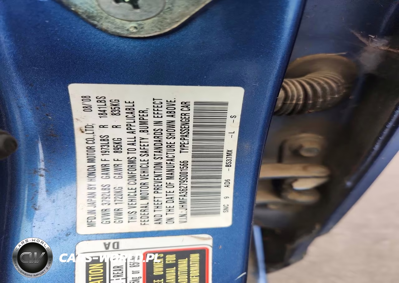 2009 Honda Civic Hybrid VIN:JHMFA36279S001566 - 12