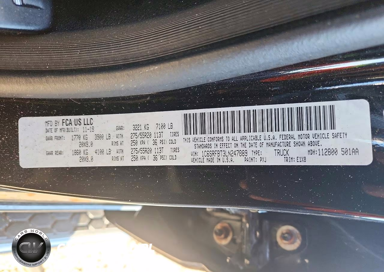 2020 Ram 1500 Big Horn-Lone Star VIN:1C6SRFBT3LN247889 - 12