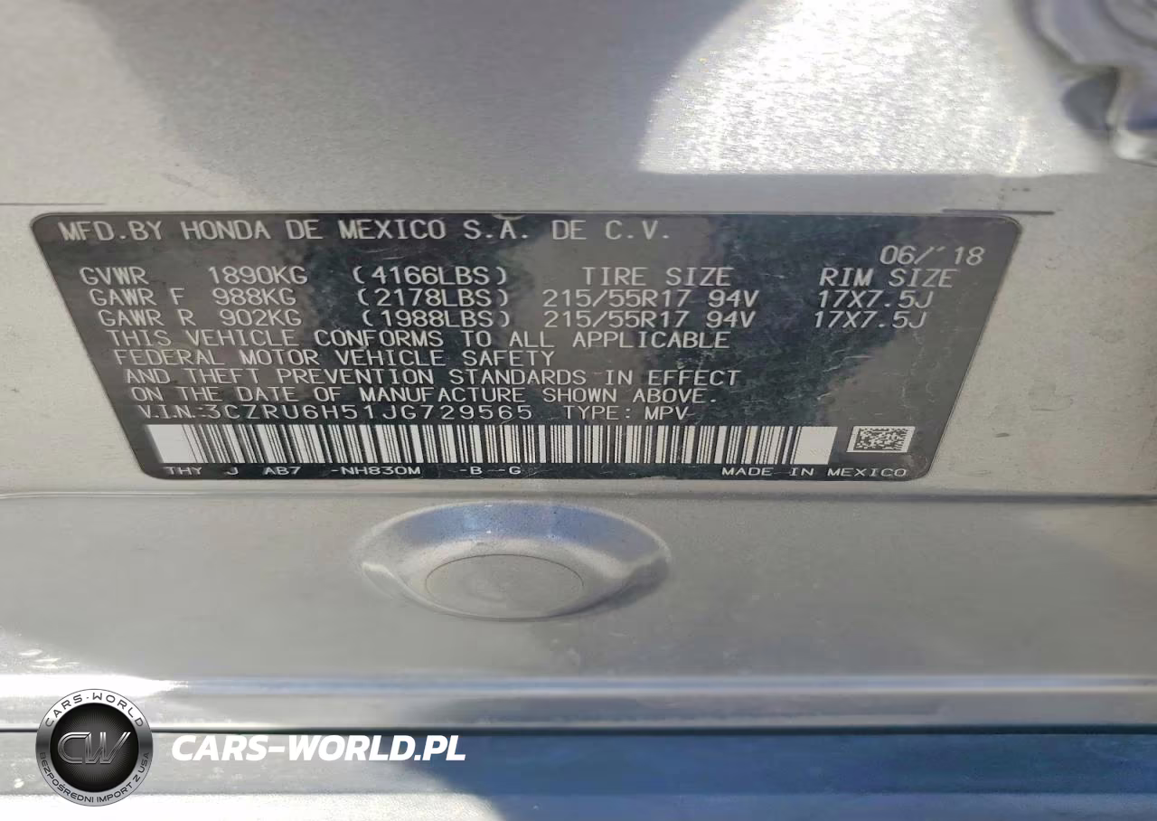 2018 Honda Hr-V Ex VIN:3CZRU6H51JG729565 - 12