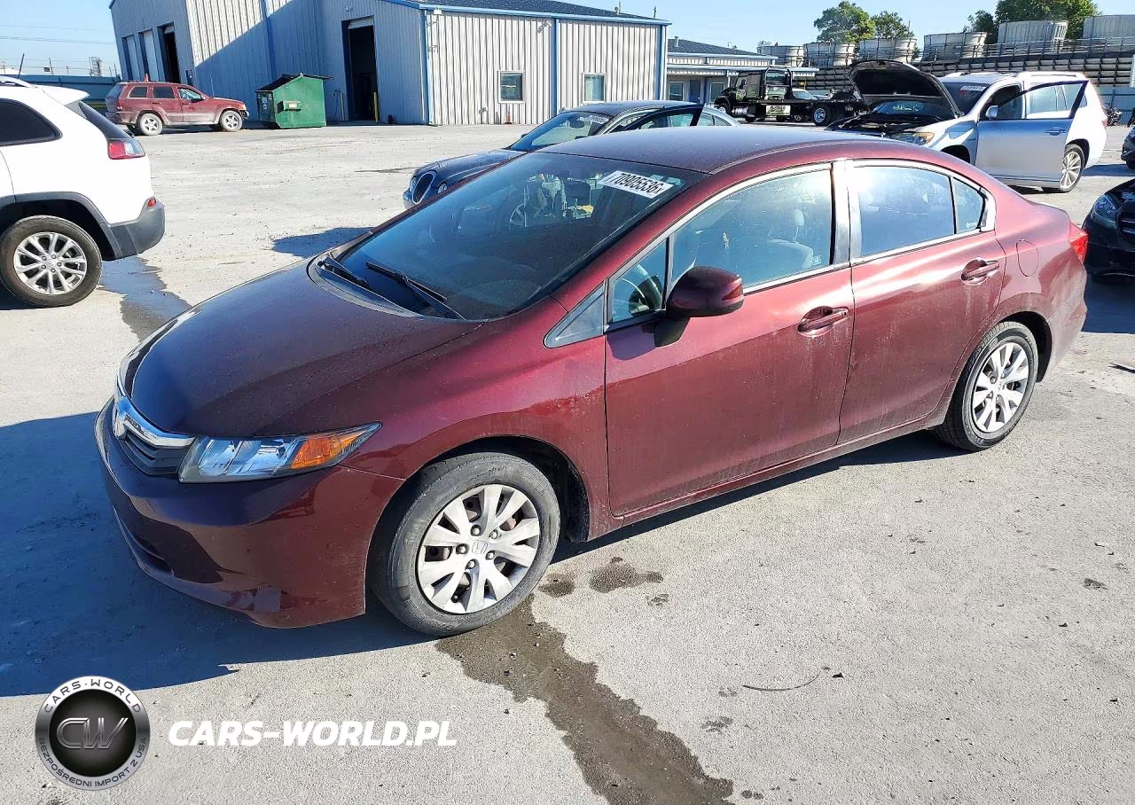 2012 Honda Civic Lx VIN:2HGFB2F56CH532695 - 1