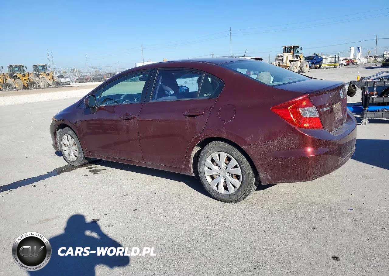 2012 Honda Civic Lx VIN:2HGFB2F56CH532695 - 2