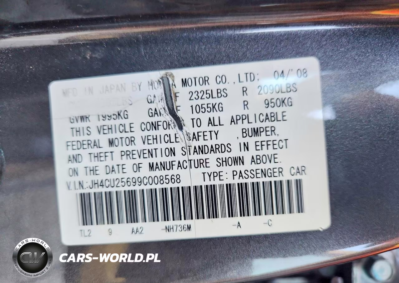 2009 Acura Tsx VIN:JH4CU25699C008568 - 12