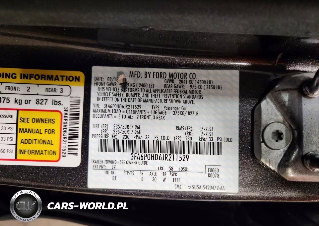 2018 Ford Fusion Se VIN:3FA6P0HD6JR211529 - 12