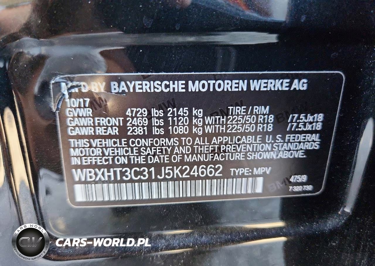 2018 BMW X1 xDrive28I VIN:WBXHT3C31J5K24662 - 13