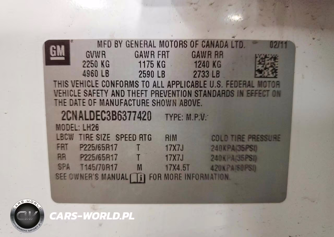 2011 Chevrolet Equinox Lt VIN:2CNALDEC3B6377420 - 13