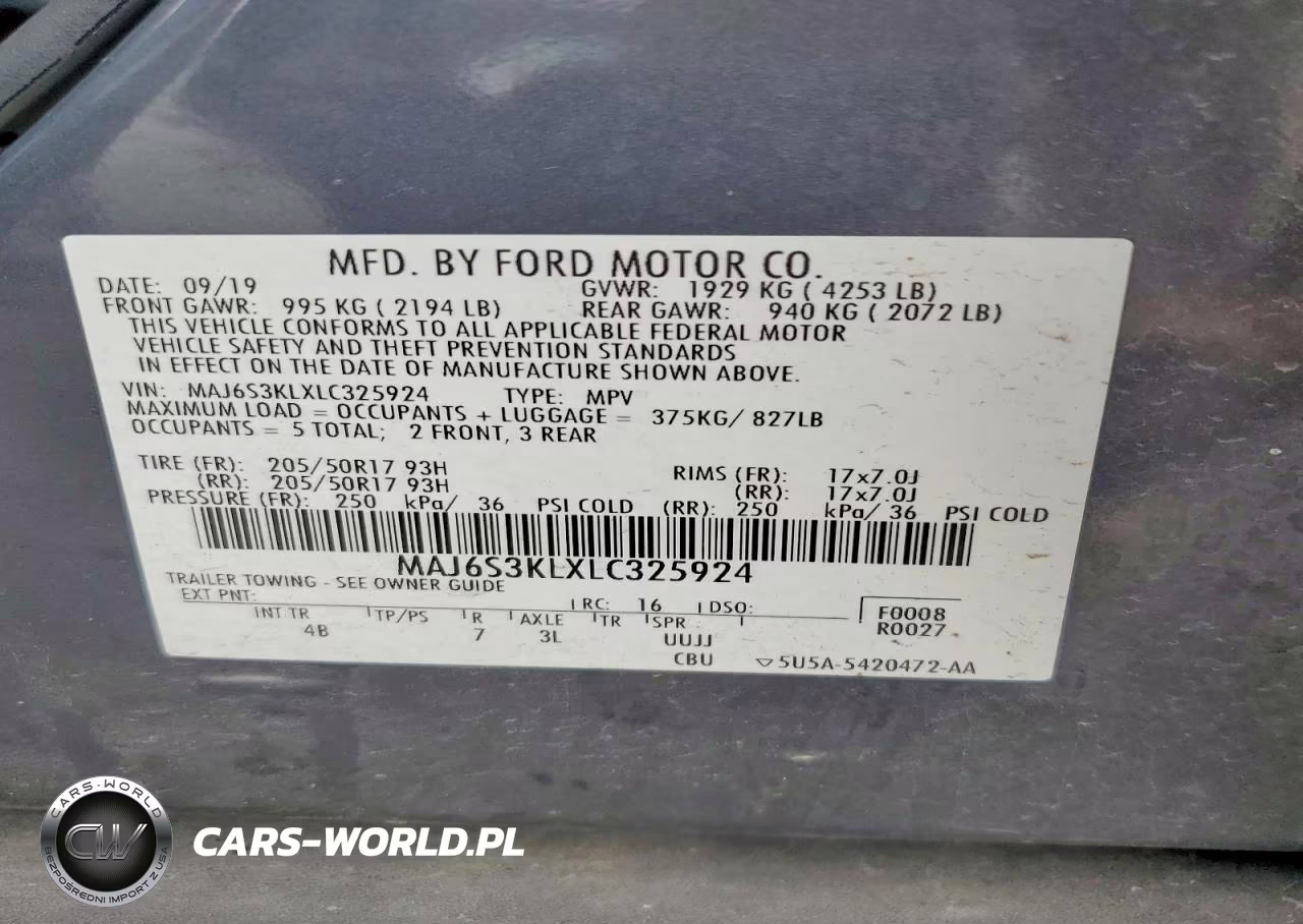 2020 Ford Ecosport Titanium VIN:MAJ6S3KLXLC325924 - 12