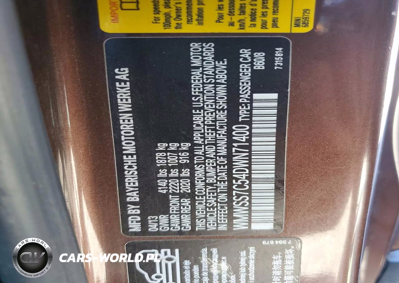 2013 Mini Cooper S Paceman VIN:WMWSS7C54DWN71400 - 12