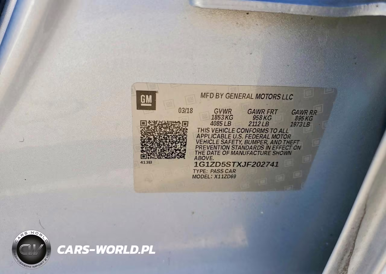 2018 Chevrolet Malibu Lt VIN:1G1ZD5STXJF202741 - 12