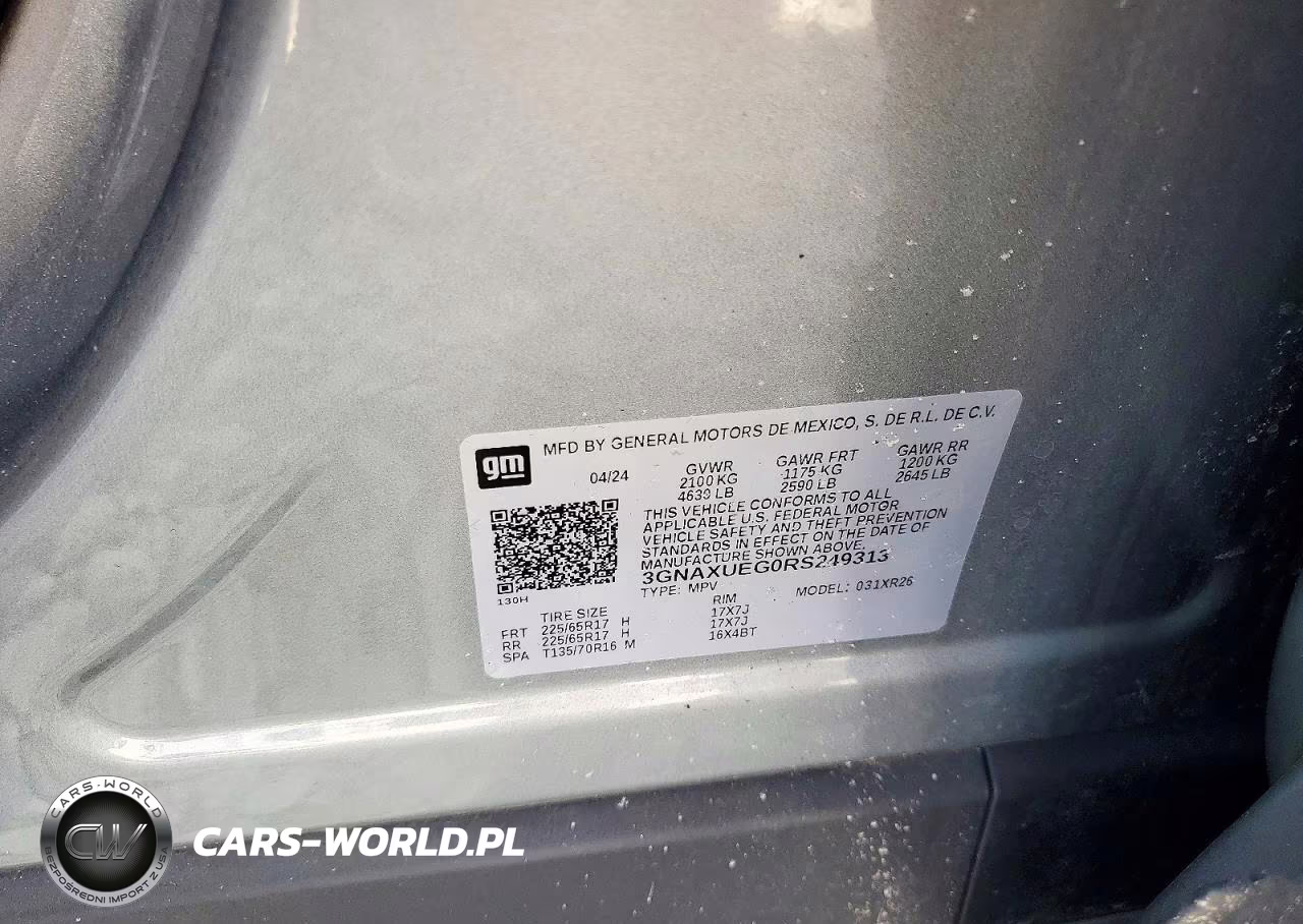 2024 Chevrolet Equinox Lt VIN:3GNAXUEG0RS249313 - 13