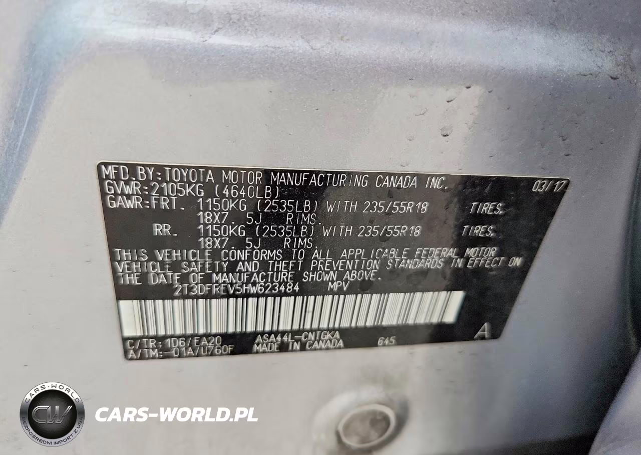 2017 Toyota Rav4 Limited VIN:2T3DFREV5HW623484 - 12