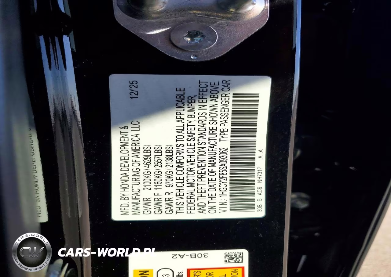 2025 Honda Accord Touring Hybrid VIN:1HGCY2F85SA093062 - 12