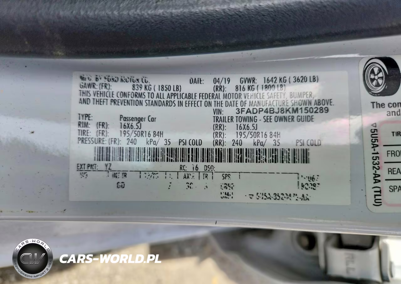 2019 Ford Fiesta Se VIN:3FADP4BJ8KM150289 - 13
